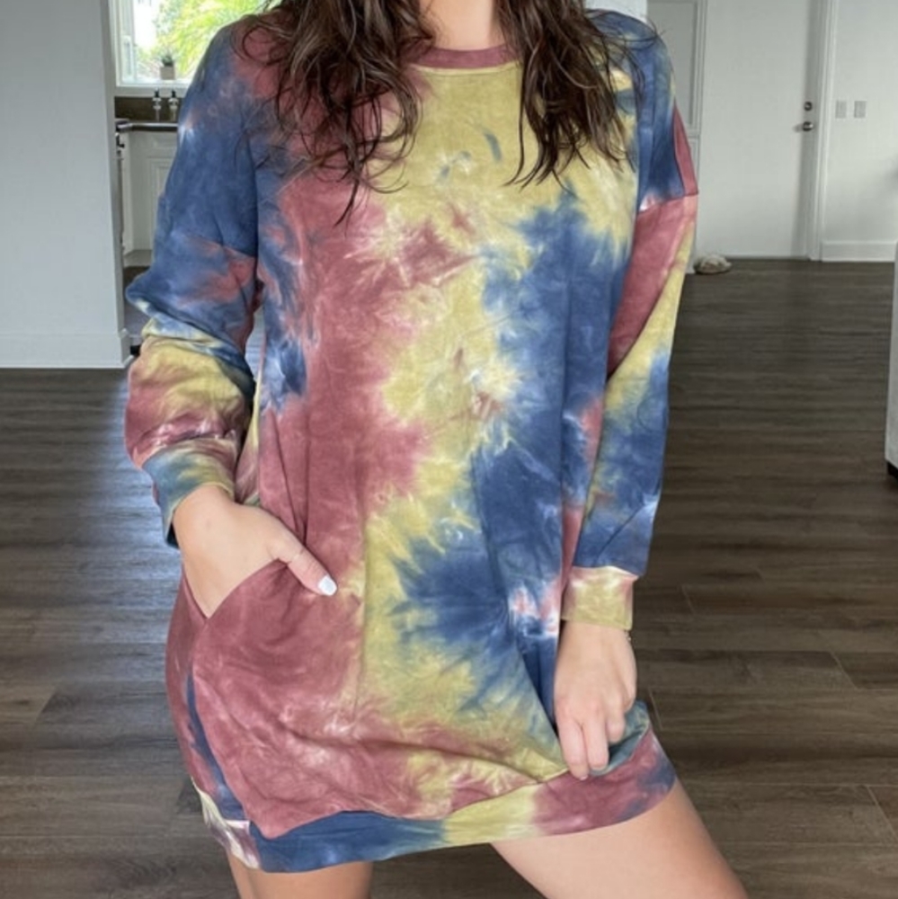 Oversized tye die sweatshirt